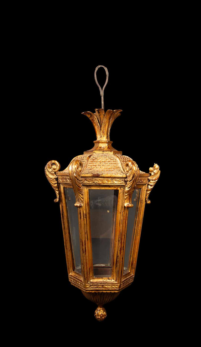 Gilded Elegance: 19th Century Venetian Lantern