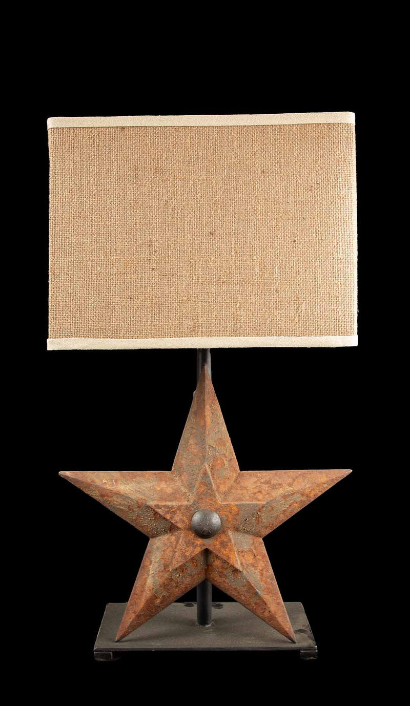 Cast Iron Star Lamp- Repurposed Architectural Element
