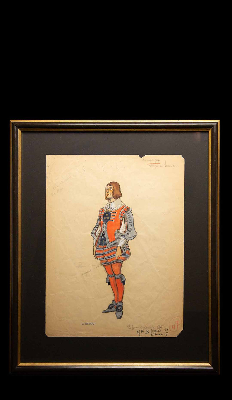 Original Opera Costume Design, Charles Betout , Large
