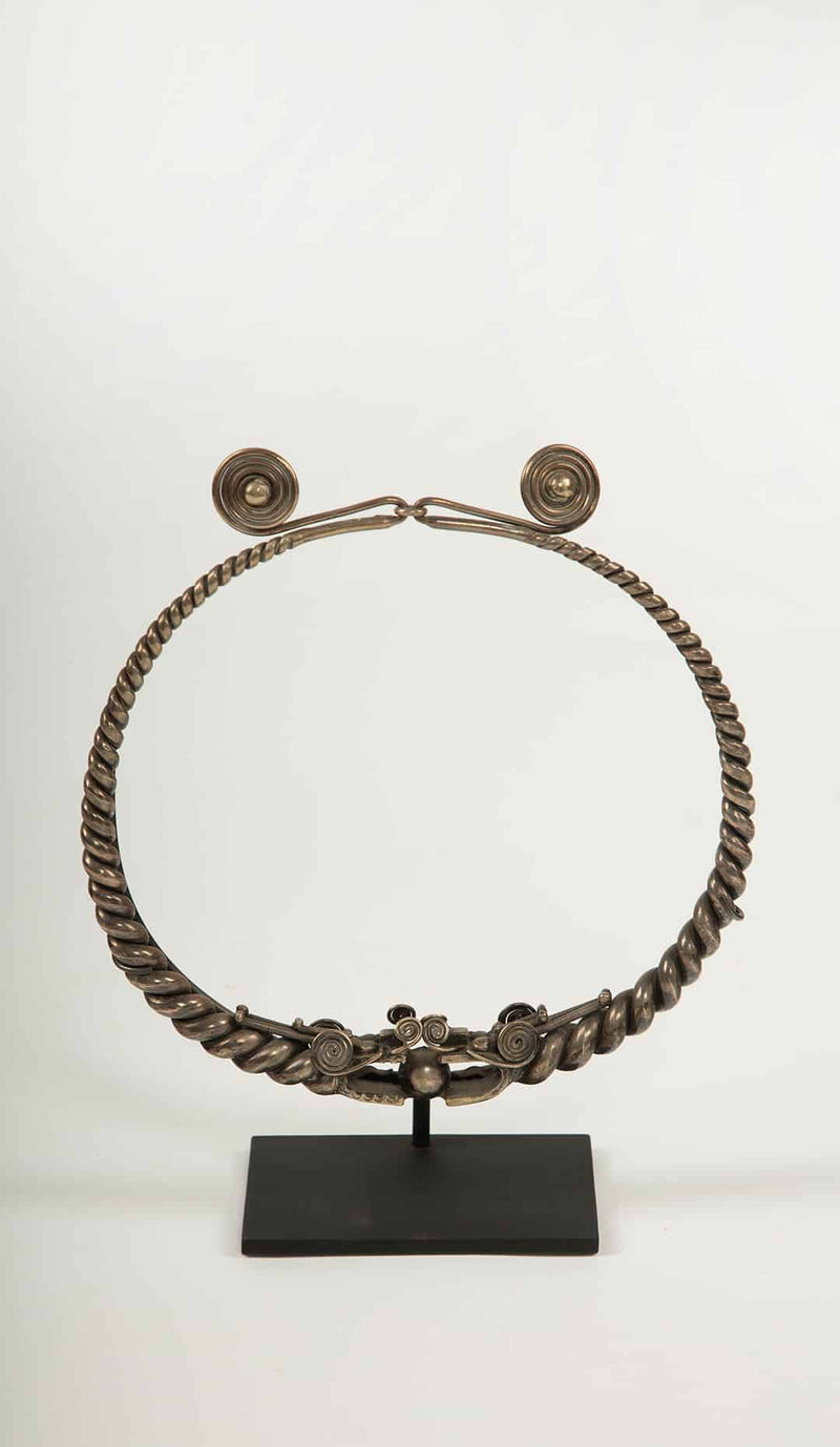 Twisting Spirits: A Miao Minority Tribe Silver Dragon Necklace