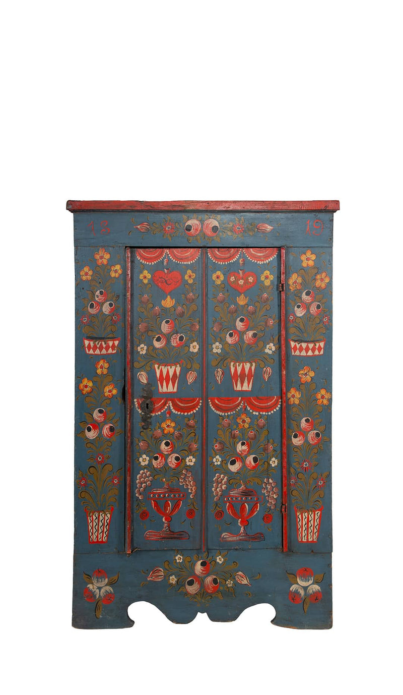 The Folk Painter’s Hand: 19th Century Painted Armoire