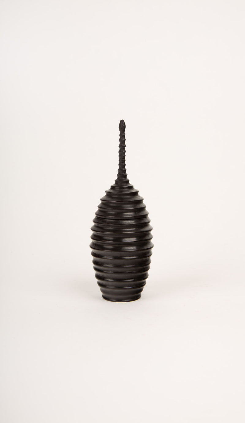 Turned Ebony Vessel