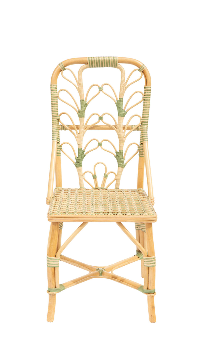 Sage Daisy Rattan Chair by Creel and Gow