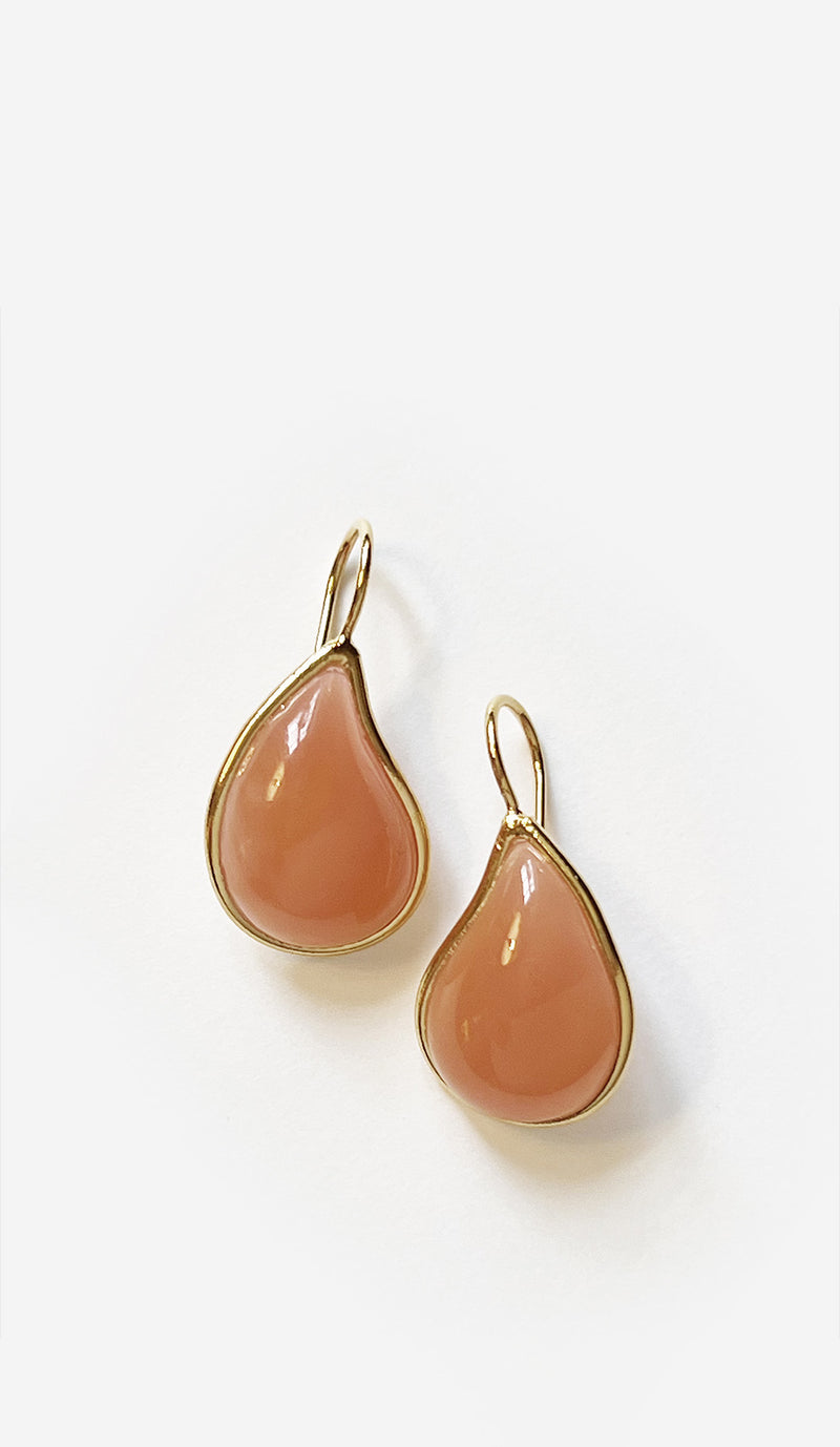 Loulou de la Falaise Teardrop Earrings, Coral