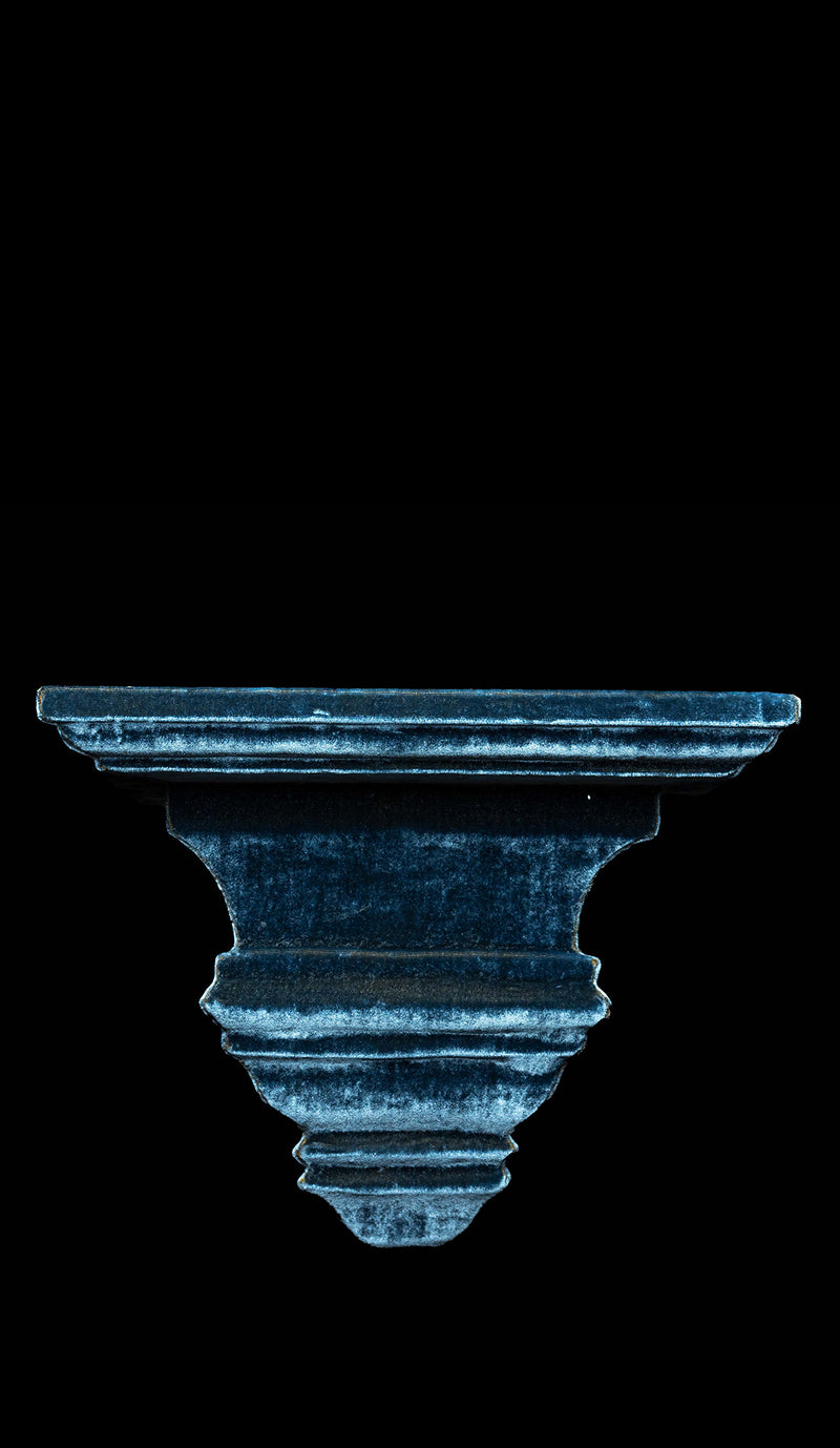 Velvet Large Wall Bracket, Blue