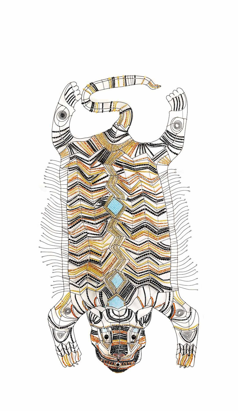 Tiger by Marie Christophe, 66" H
