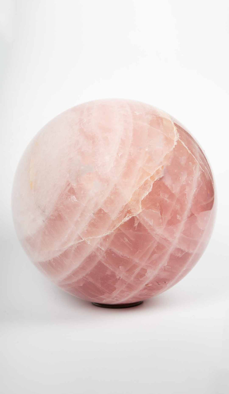 Rose Quartz Sphere, 6.5"