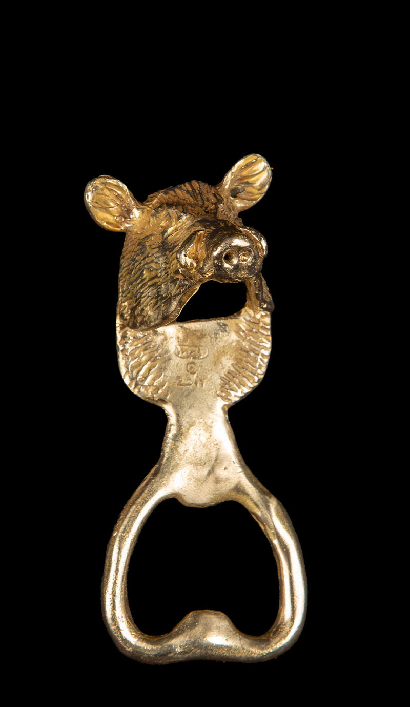 Brass Boar Bottle Opener