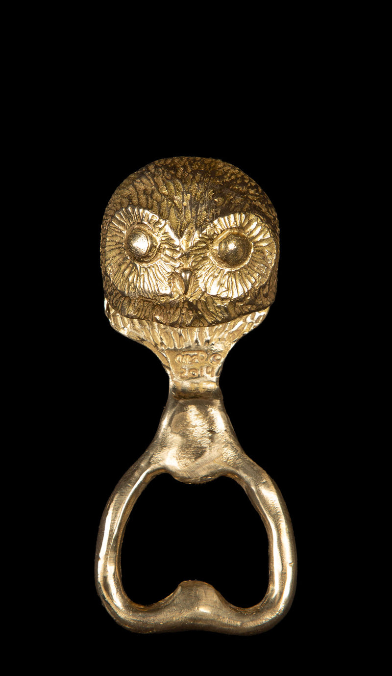 Brass Owl Bottle Opener