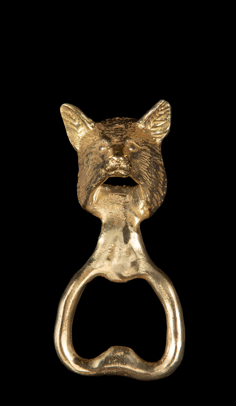 Brass Fox Bottle Opener