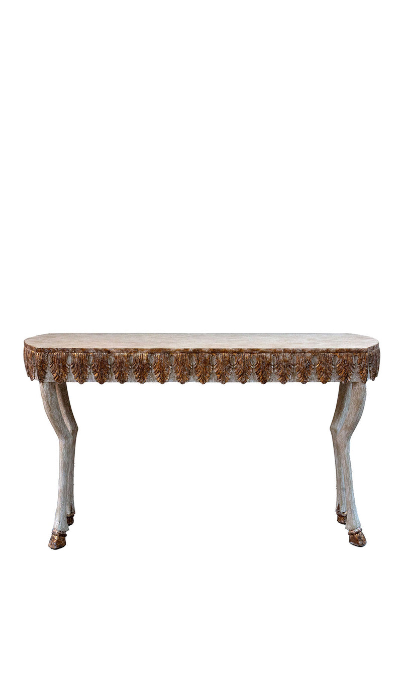 Golden Hooves: A Whimsical Touch of Elegance "Hoofy" Console Table
