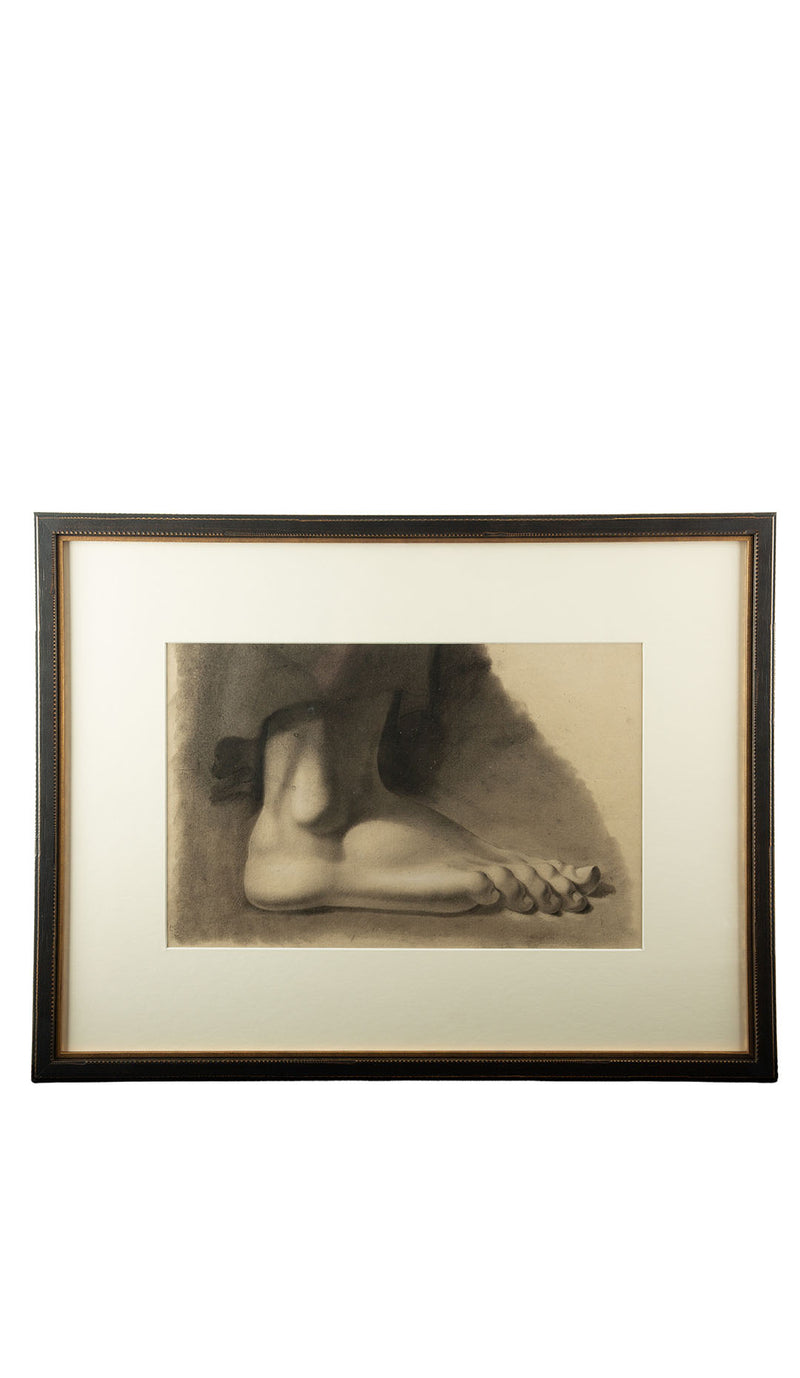 19th Century Framed Academic Study of a Flexed Foot 2