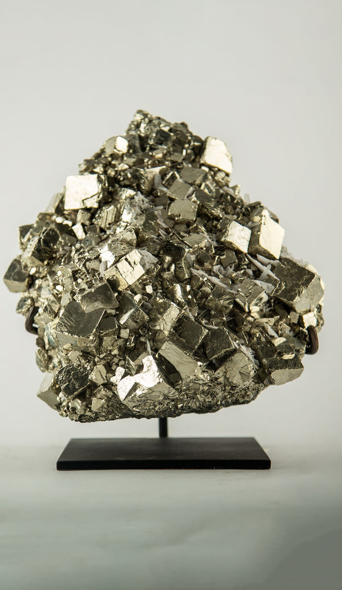 Extra Large Mounted Pyrite Specimen