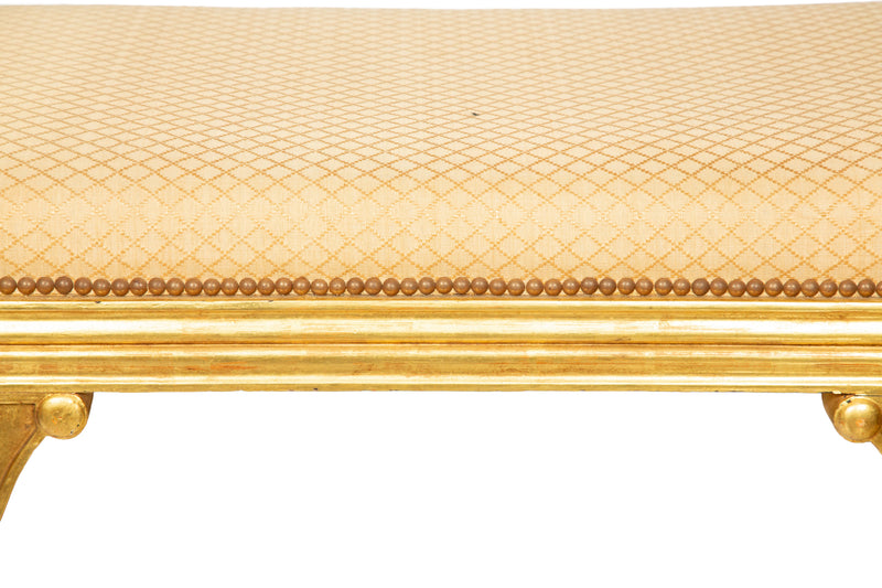 Fine French Empire Carved and Giltwood Méridienne, Circa 1810–1820