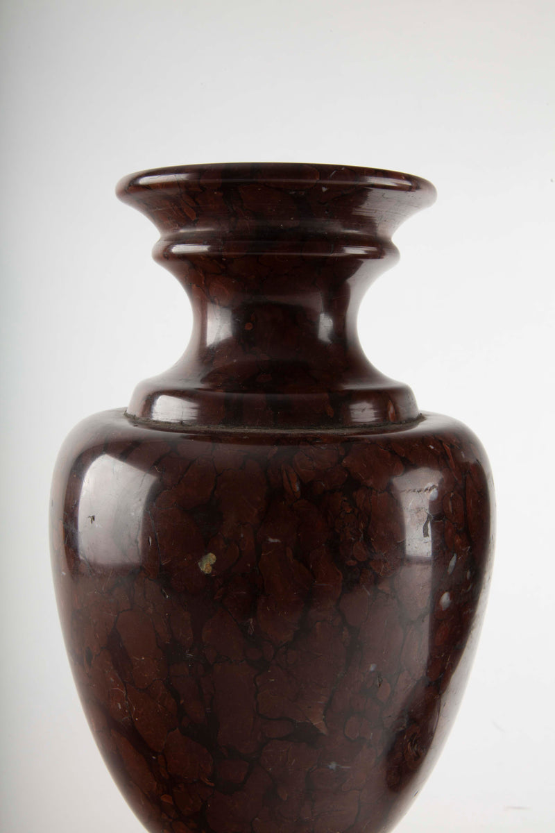 Pair of 19th C. Classical Marble Urns