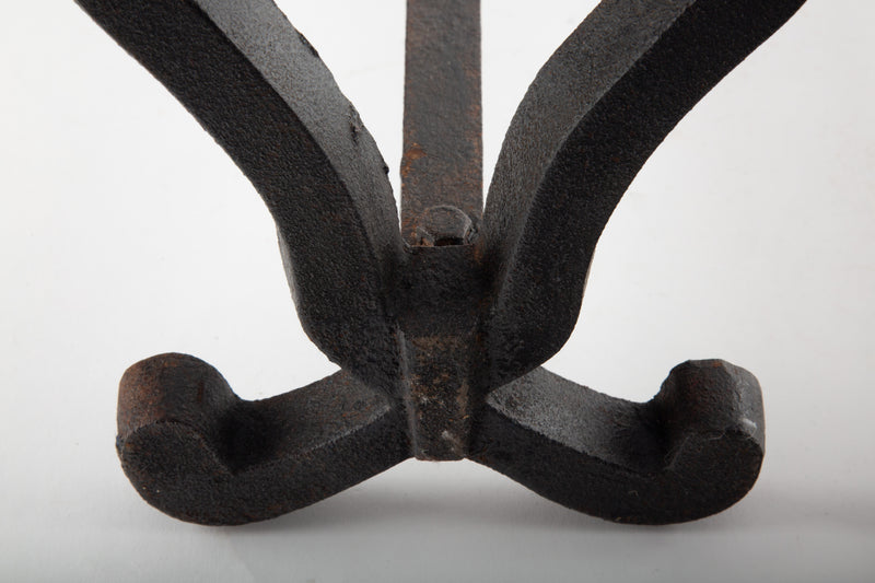Ironwork for the Hearth: 19th C. Wrought Iron Andirons