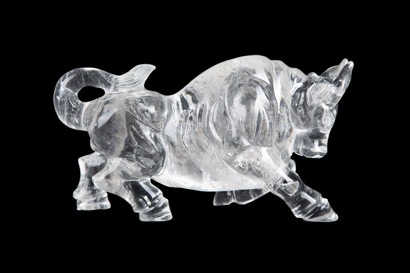 Rock Crystal Bull