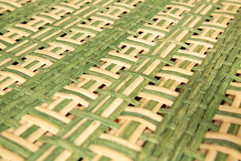 Green Peacock Rattan Arm Chair by Creel and Gow