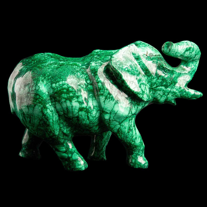 Large Malachite Elephant