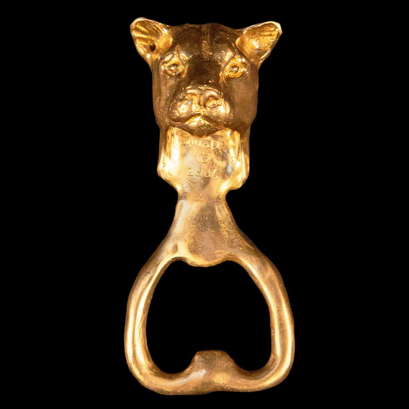 Brass Cougar Bottle Opener
