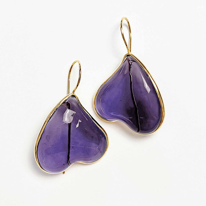 Clover Earrings, Orchid