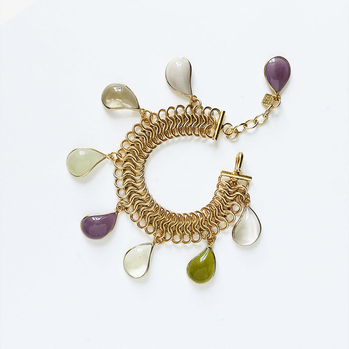 Loulou De La Falaise Teardrop Bracelet, Beige