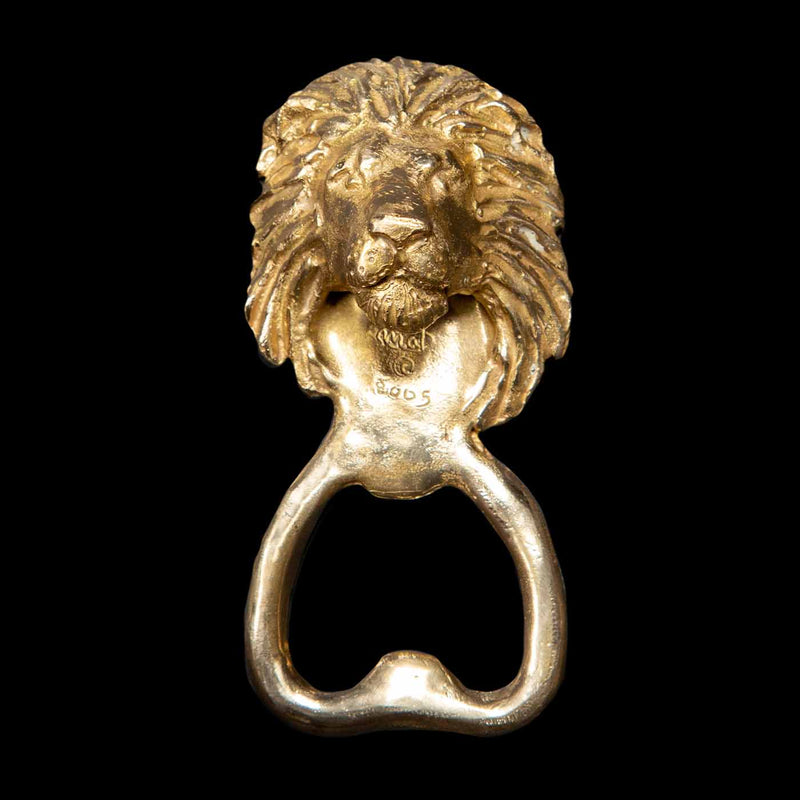 Brass Lion Bottle Opener