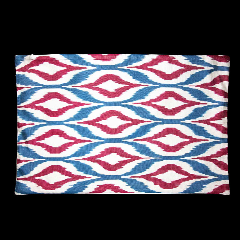 Ikat Pillowcover, Blue and Red