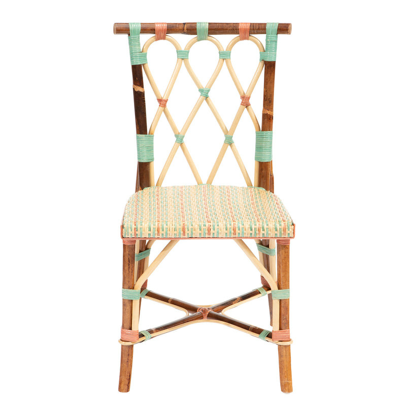 Dark Framed Juliette Rattan Chair by Creel and Gow