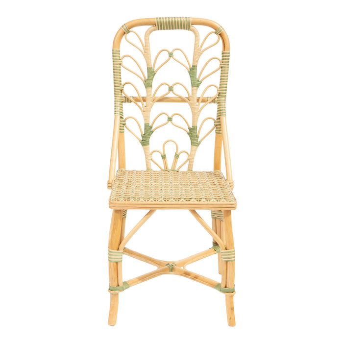 Sage Daisy Rattan Chair by Creel and Gow