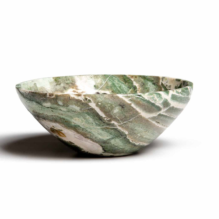 Green Serpentine Bowl 4"