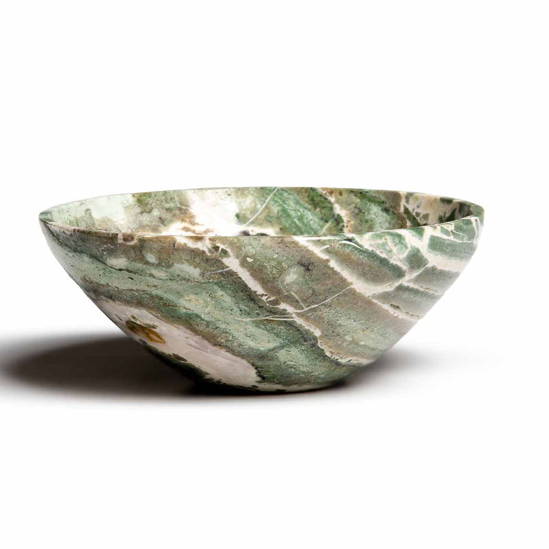 Green Serpentine Bowl 4"