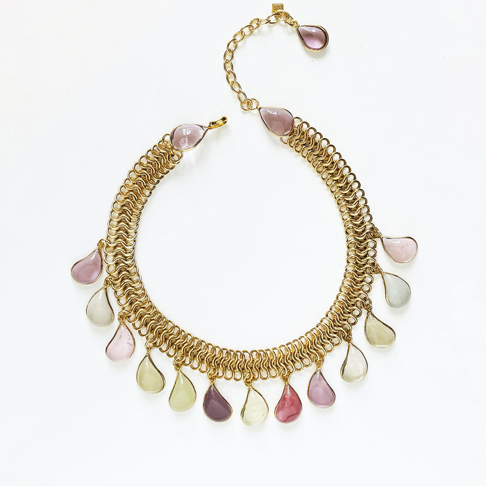 Loulou De La Falaise Teardrop Short Necklace, Beige