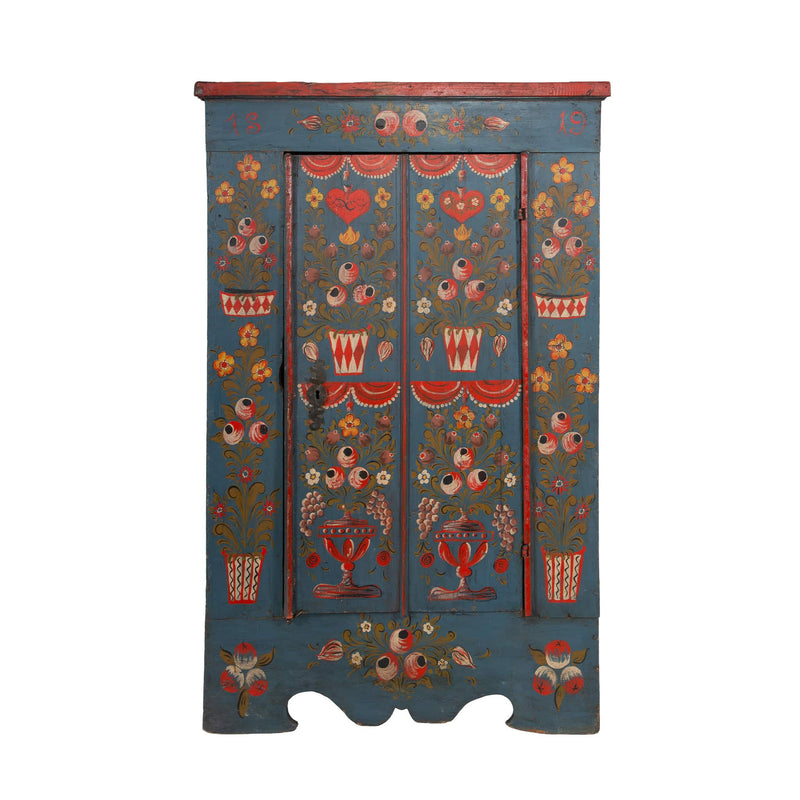 The Folk Painter’s Hand: 19th Century Painted Armoire
