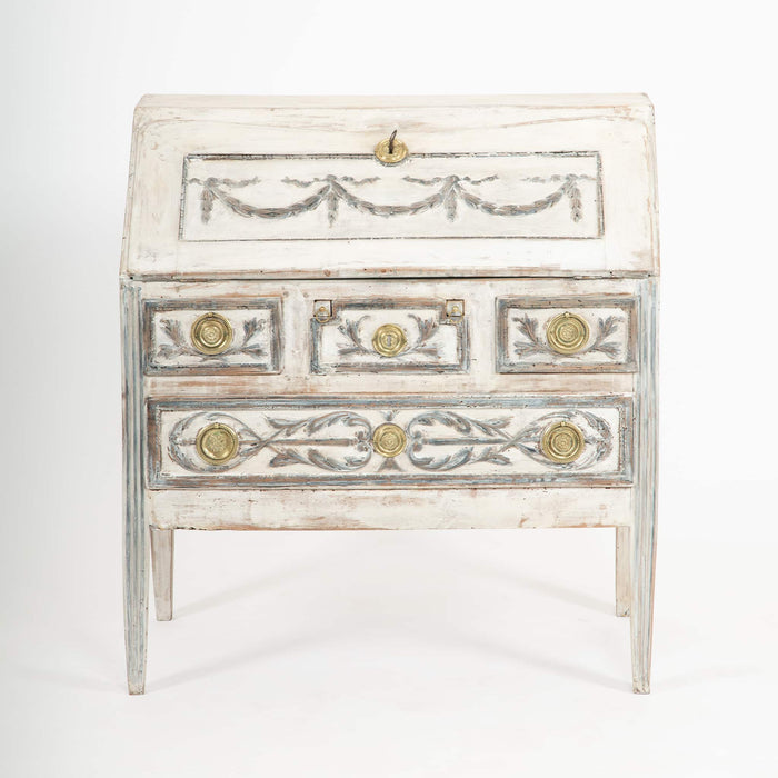 The Writer’s Corner: 18th C French Slant Top Desk w/ Gilt Hardware
