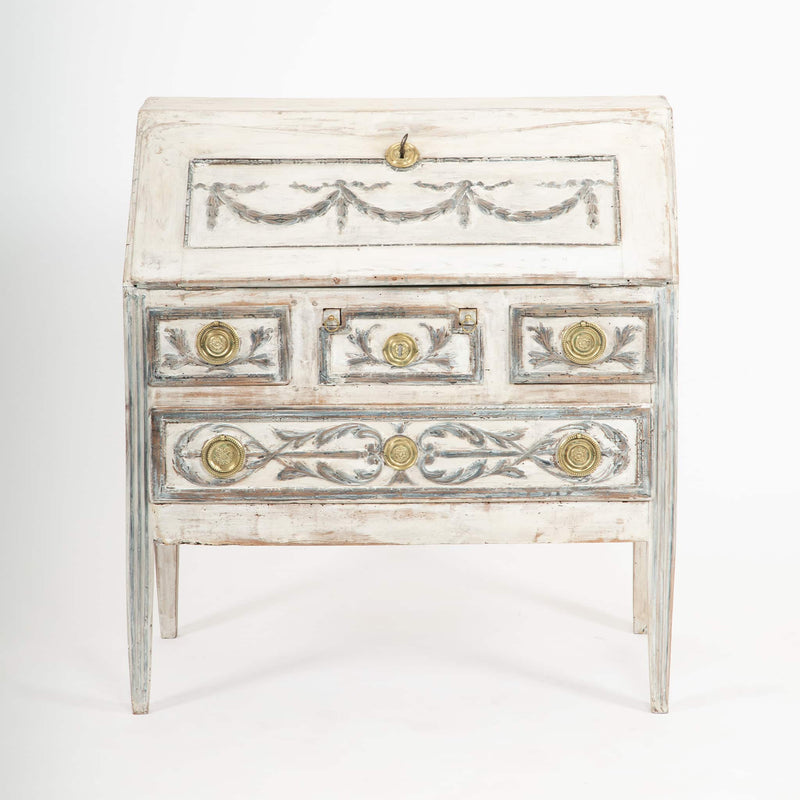 The Writer’s Corner: 18th C French Slant Top Desk w/ Gilt Hardware