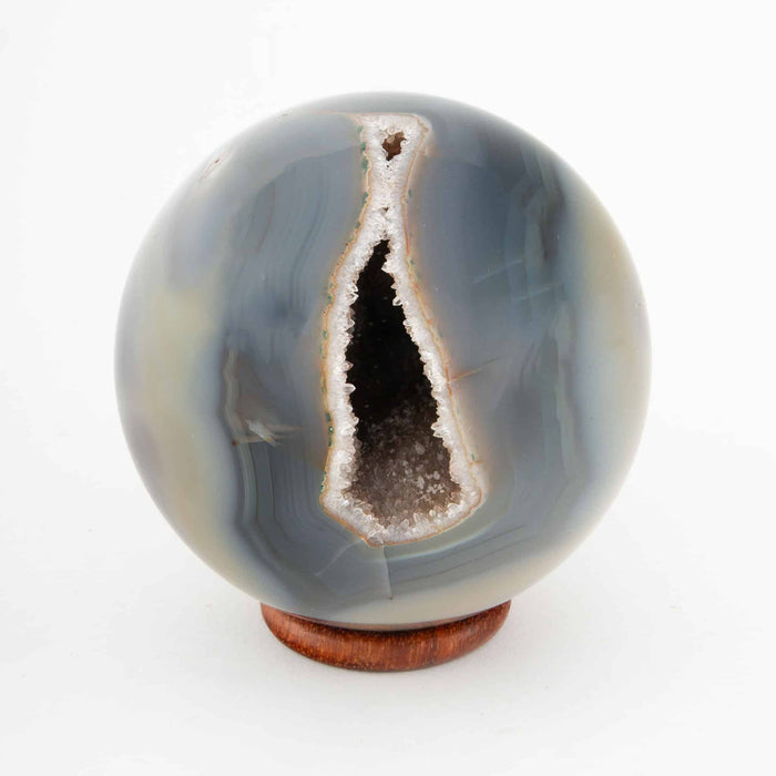 Agate Geode Sphere, 4"