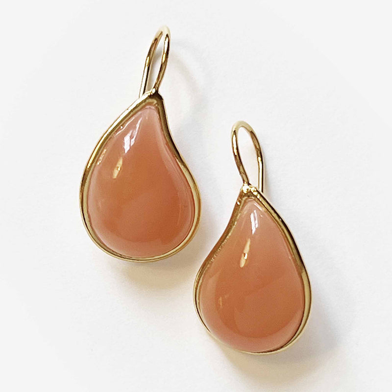 Loulou de la Falaise Teardrop Earrings, Coral