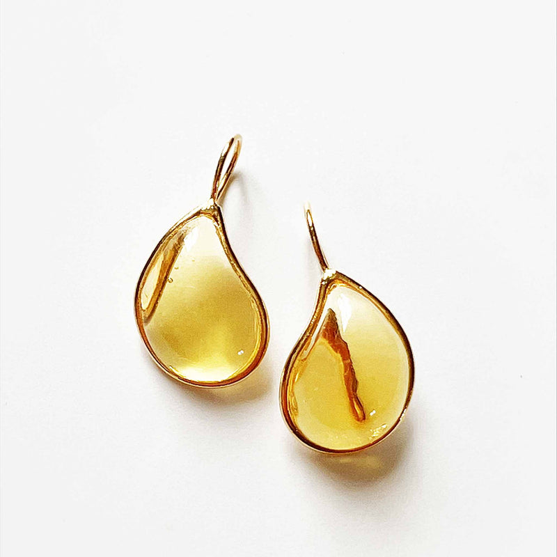 Loulou de la Falaise Teardrop Earrings, Corn