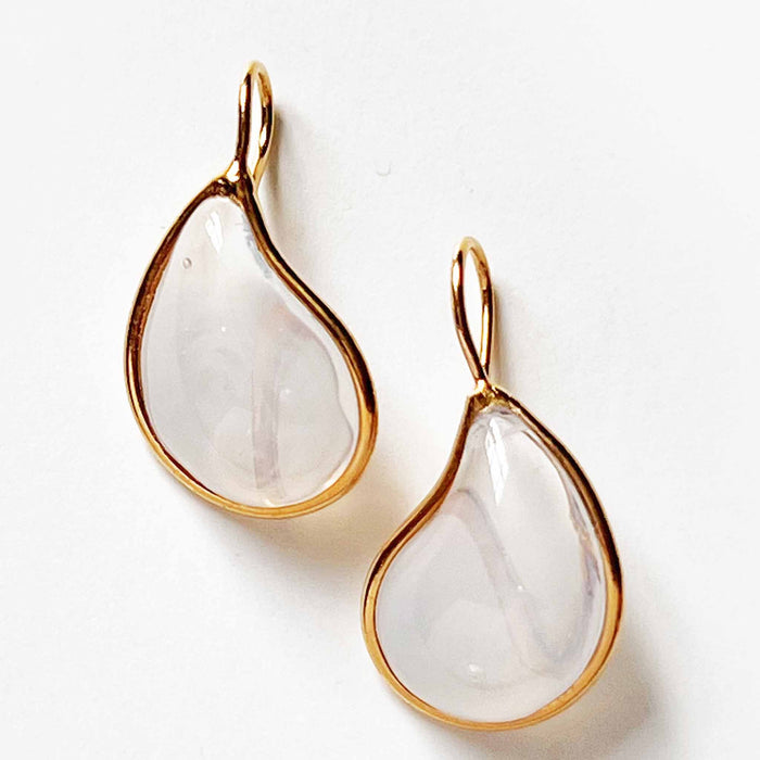 Loulou de la Falaise Teardrop Earrings, Opaline