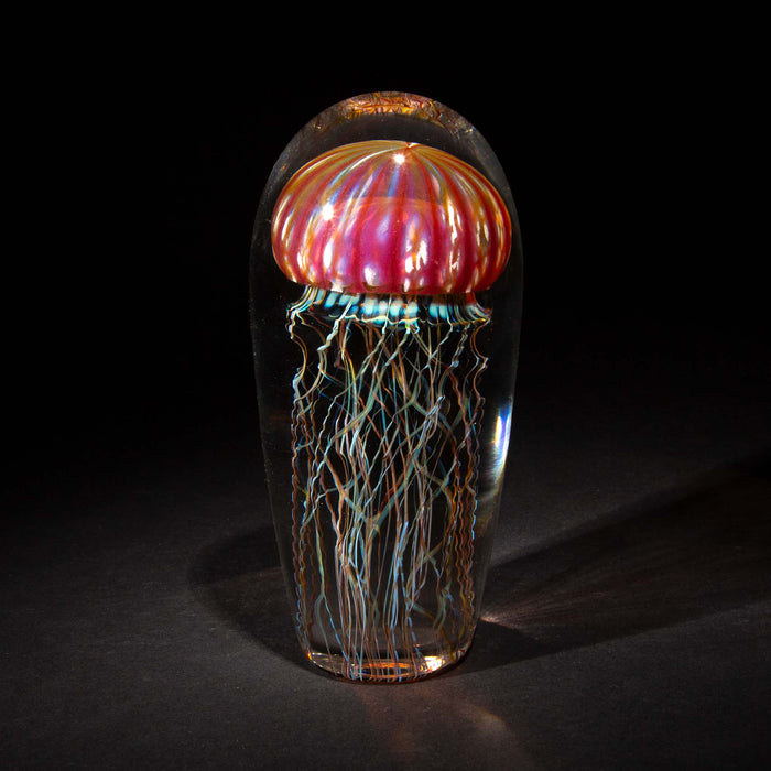 Jellyfish Sculpture, Golden Barberry Glass