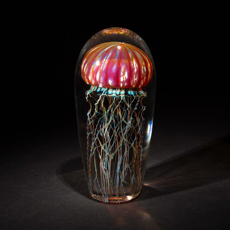 Jellyfish Sculpture, Golden Barberry Glass