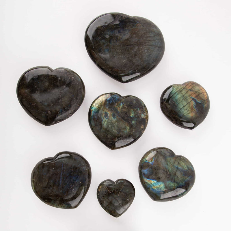 Labradorite Hearts
