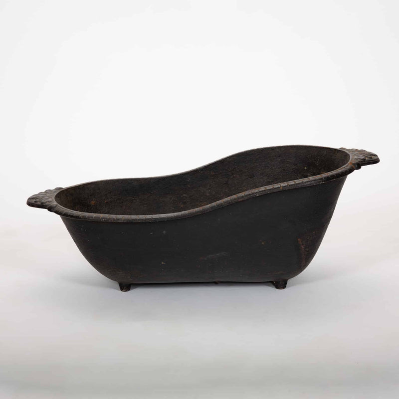 Rare Cast Iron Infant Bath, Late 19th–Early 20th Century