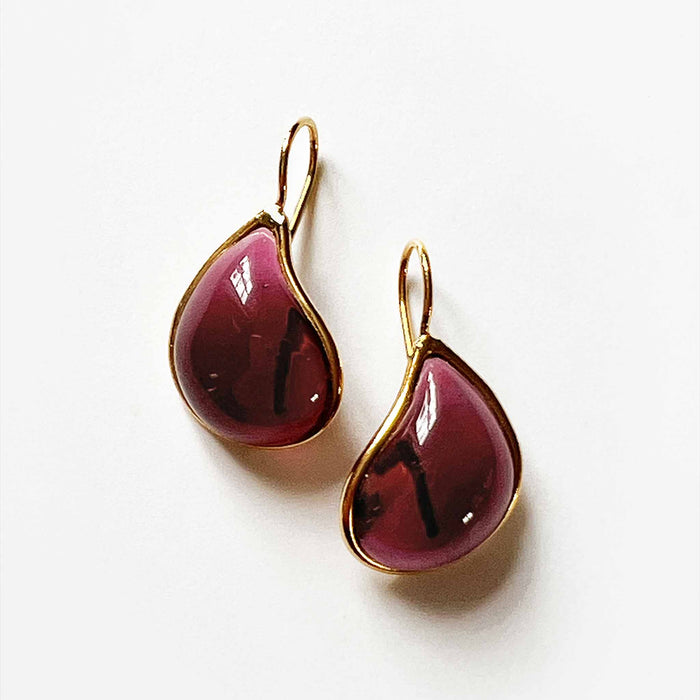 Loulou de la Falaise Teardrop Earrings, Rose