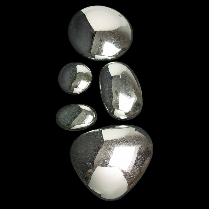Hand Blown Mercury Glass Mirrored Raindrops
