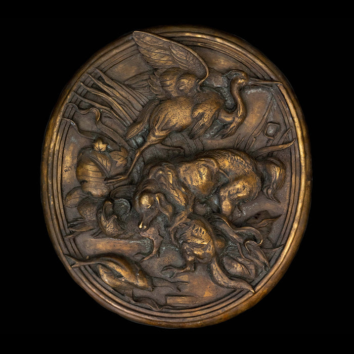 Bronze Hunting Plaque