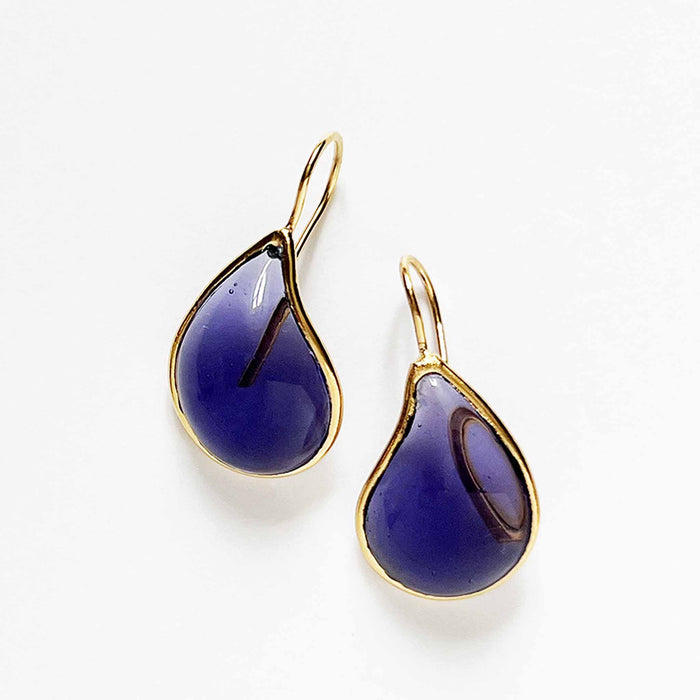 Loulou de la Falaise Teardrop Earrings, Iris