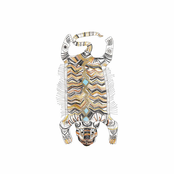 Tiger by Marie Christophe, 66" H