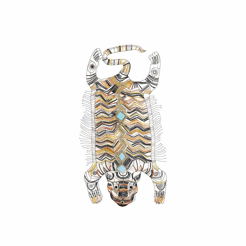 Tiger by Marie Christophe, 66" H